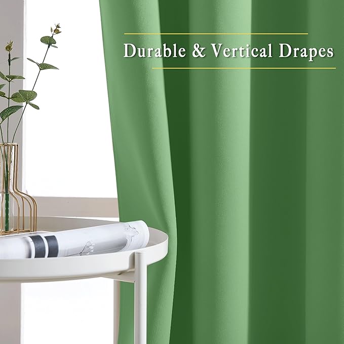 NICETOWN Blackout Sliding Door Curtains 84 Inch Length, Extra Wide Room Divider - Image 6