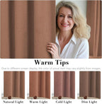 H.VERSAILTEX Linen Blackout Curtains Durable Thick Textured Linen Look 100% - Image 6
