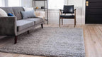 Unique Loom Solid Shag Collection Area Rug - Image 3