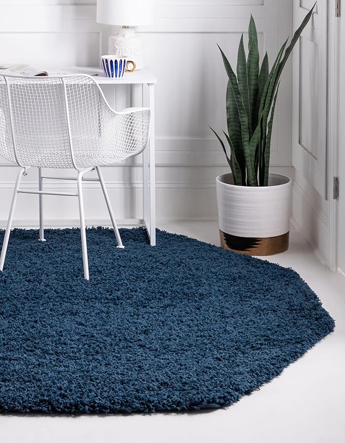 Unique Loom Solid Shag Collection Area Rug - Image 4