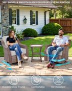 10 Piece High Back Outdoor Patio Furniture Set - Image 3