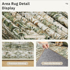 5x7 Area Rugs Low Pile Indoor Washable Trendy Faded Style Rugs - Image 6