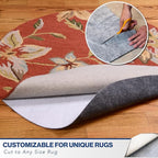 4' x 6' Non-Slip Rug Pad, Reversible Gripper, Non Skid Pads - Image 7
