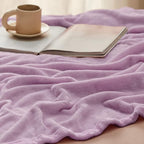 Bedsure GentleSoft Fleece Blankets King Size Lilac Lavender - Image 4
