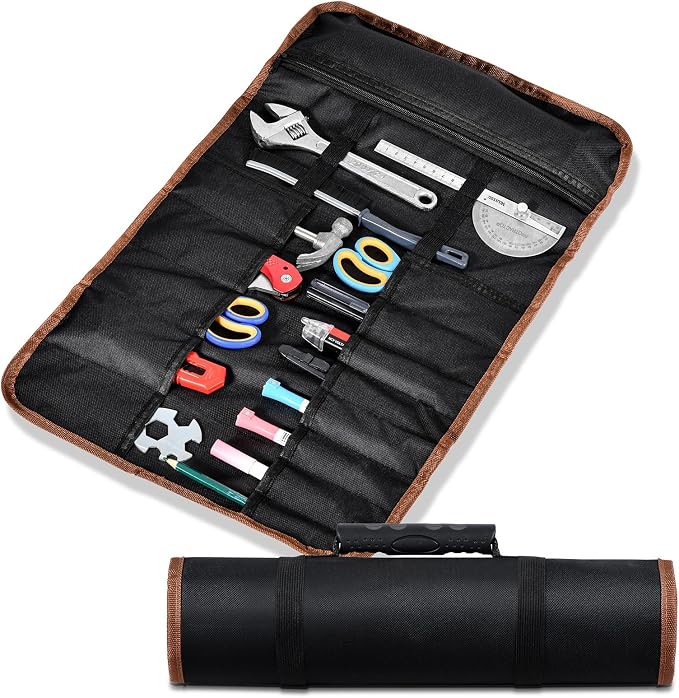 Roll Up Tool Bag, Roll Up Bag Tools Organizers by Zmains