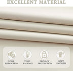 DONREN Room Darkening Sliding Door Curtains - Image 3