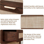 LEYAOYAO 31.5" Wide Rattan Night Stand - Image 4