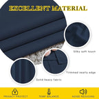 NICETOWN Navy Blue Blackout Living Room Curtains, 110 inches Long, Grommet - Image 4