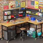 60” Heavy-Duty Solid Wood Work Bench Work Table - Image 2
