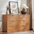 LEYAOYAO Fluted 6 Drawers Dresser by LEYAOYAO-Findtheshiningpointofyourideallife%EF%BC%81