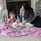 Bedsure GentleSoft Fleece Blankets King Size Lilac Lavender - Image 7