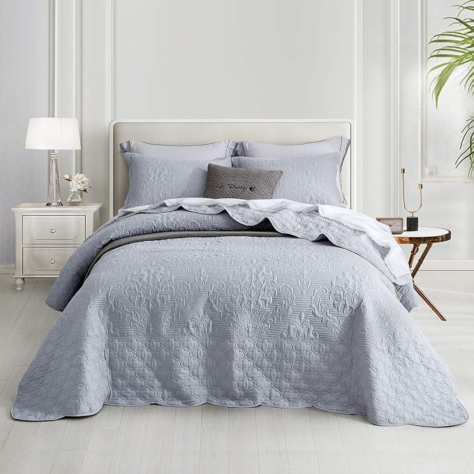 CHIXIN Oversized Bedspread Coverlet Set King Size by CHIXIN