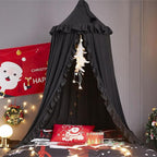 VETHIN Bed Canopy for Girls, Princess Round Dome Dreamy Mosquito Net Bedding by VETHIN