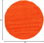 Unique Loom Solid Shag Collection Area Rug - Image 2