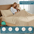 Casa Platino California King Sheets Pre-Washed Ultra Soft & Breathable Cooling - Image 5