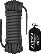 AOLEBA 8.5mm Static Climbing Rope, Outdoor Rock Climbing Ropes, Heavy Duty by AOLEBA