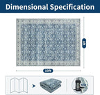 Washable Rugs 8x10 Area Rugs for Living Room, Dining Room- Soft Low Pile Stain - Image 2