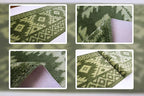 Custom Length Hallway Runner Rug, Slip Resistant, Southwestern Green, 26 Inch X - Image 5