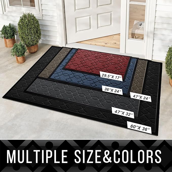 Yimobra Outdoor Runner Rug 72x24, All-Season Waterproof Doormat Outdoor Entrance - Image 2