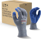 linconson 12 Pairs Extreme Grip Latex Palm Coated Cotton Work Gloves Suitable by Linconson