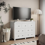 Dresser for Bedroom with 7 Drawers, Farmhouse Wood Chest of Drawers, Wide TV - Image 6