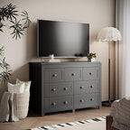 7 Drawer Dresser for Bedroom, Farmhouse Wood Chest of Drawers, Wide TV Stand - Image 6