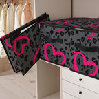 Stackable Storage Bins with Lids, Closet Organizers Fabric Box - Image 5
