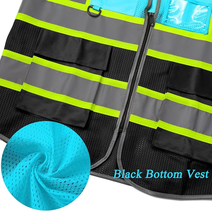 BeautyWill Custom Logo 10/20 Pack Safety Vest Class2 High Visibility Vest - Image 5