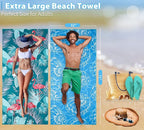 2 Pack Lightweight Thin Beach Towel Oversized 71"x32" Big Extra Large - Image 3