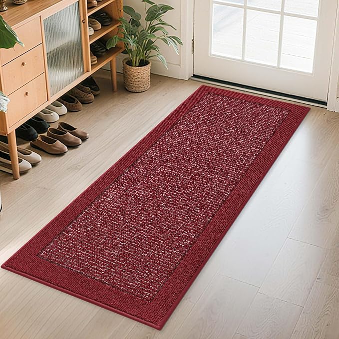 BEQHAUSE Indoor Door Mat 24" x 60", Dirt Trapper Door Mats Non-Slip Entryway by BEQHAUSE