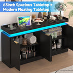 LED Sideboard Buffet Cabinet - Image 7