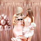 GOER 3.2 ft x 8.2 ft Metallic Tinsel Foil Fringe Curtains Party Photo Backdrop - Image 2