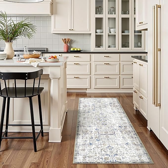 jinchan Kalen Runner Rug 2x5 Washable Hallway Rug Vintage Indoor Thin Retro - Image 2