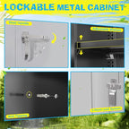 Pataku Metal Storage Cabinet, File Cabinets - Image 5