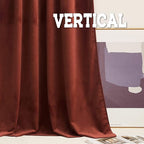 RYB Home Rust Red Velvet Curtains 90 inches Long, Thermal Insulated Panel - Image 4