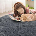 OLANLY Grey Round Rugs for Bedroom - Image 4