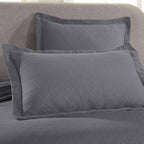 Superior 3 Piece Basketweave Cotton Bedspread Set, Home Bed Decor, Decorative - Image 4