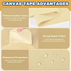 Canvas Repair Tape, 16 x 63 Inch Waterproof Heavy Duty Fabric Tape - Image 2