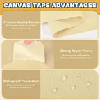 Canvas Repair Tape, 16 x 63 Inch Waterproof Heavy Duty Fabric Tape - Image 2