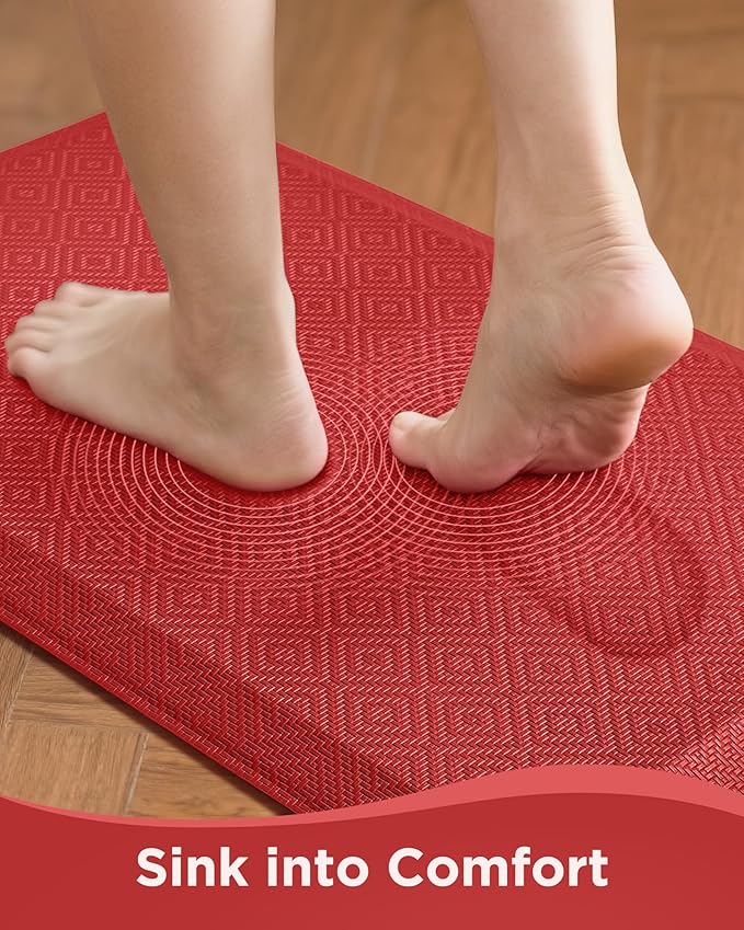 Ophanie Kitchen mats for Floor, 3/4 inch Thick, Kitchen Rugs, Waterproof - Image 2