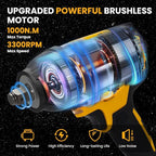 Cordless 1/2 Inch Impact Wrench, 1000 N.m Brushless High Torque Electric Impact - Image 3