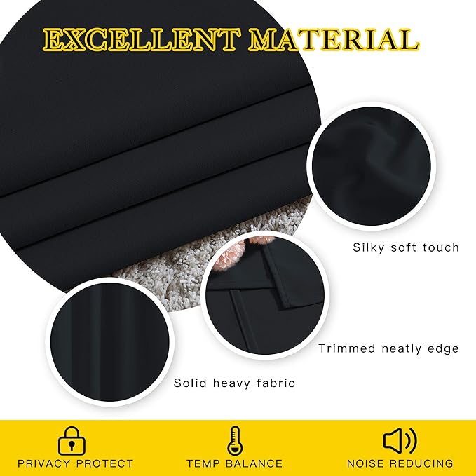 NICETOWN Black Out Curtain Panels - Image 5