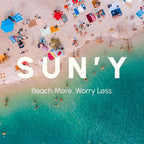 SUN'Y Waffle Microfiber Beach Towel – Sand Free, Quick Dry, Ultra Absorbent - Image 7