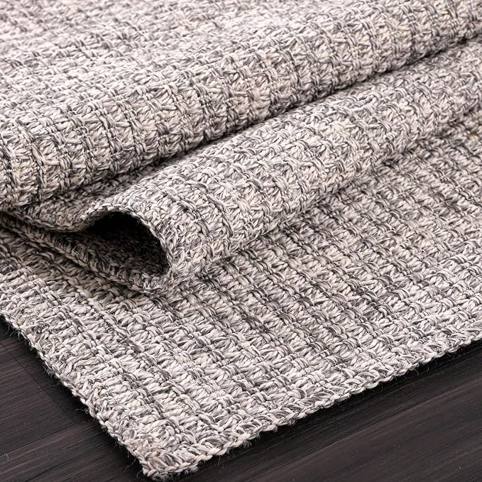 Easy Jute Rug 8x10 Indoor Outdoor Natural Rugs Solid Fiber Rug Woven Area Rug - Image 9