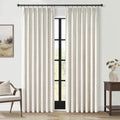 Topfinel Pinch Pleated Curtains 96 Inch Long, 100% Blackout Thermal Insulated by Topfinel
