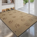 Door Mat Indoor Entrance 31"x47", 0.16" Thin Paw Print Low Pile Doormat by YDKGL