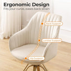 Zouron Mid Century Modern Swivel Accent Chair - Image 4