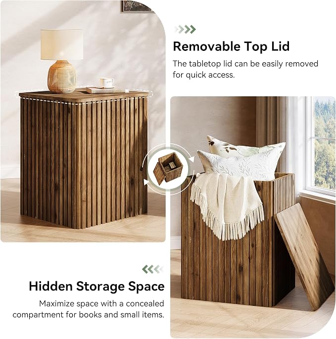 Solid Wood Square End Table - Image 5