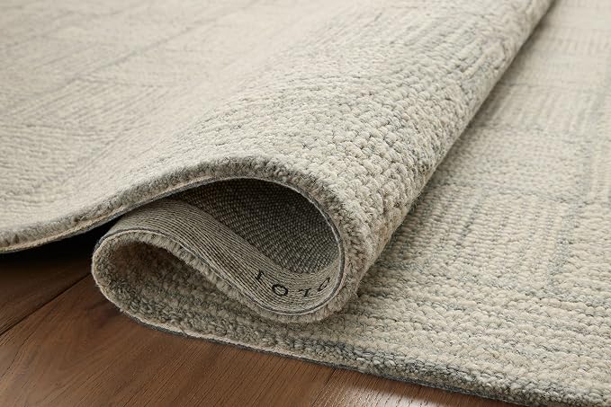 Loloi Chris Loves Julia Francis Collection FRA-03 Silver/Sky 3'-6" x 5'-6" - Image 10