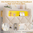 Twin Upholstered LED Bed Frame - Image 5